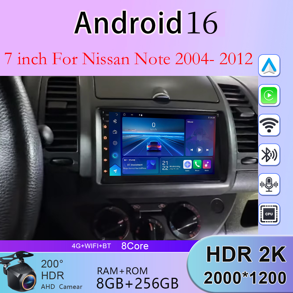 Board Game For 2 Players - 4G+WiFi For Nissan Note 2004 2005