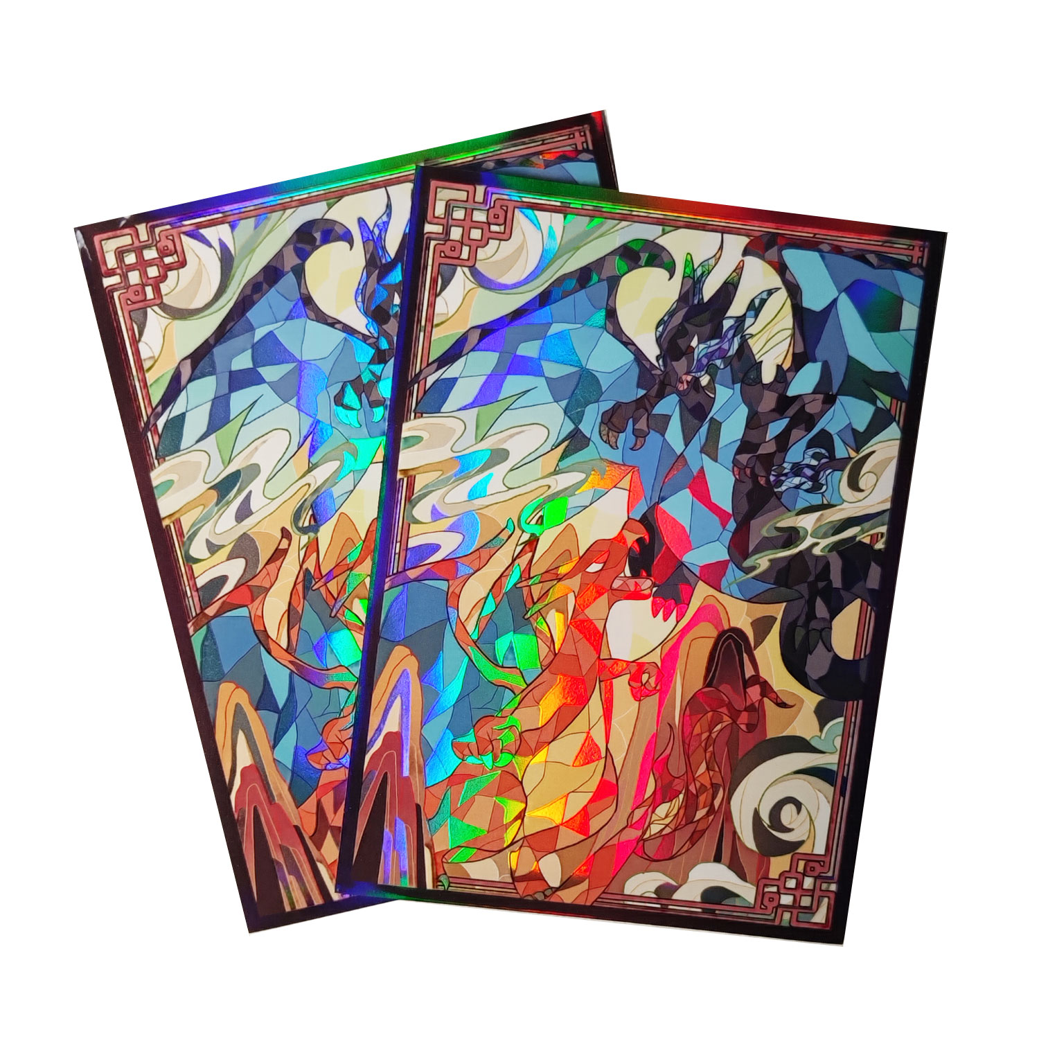 Board Game Research - 60ct Holo Card Sleeves 66x91mm Anime