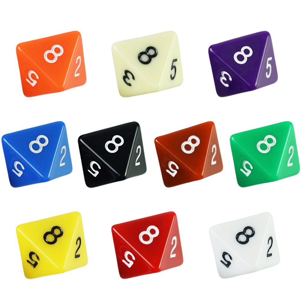D8 Polyhedral Dice Set 10pcs O - đánh giá và giá Board Game Digital