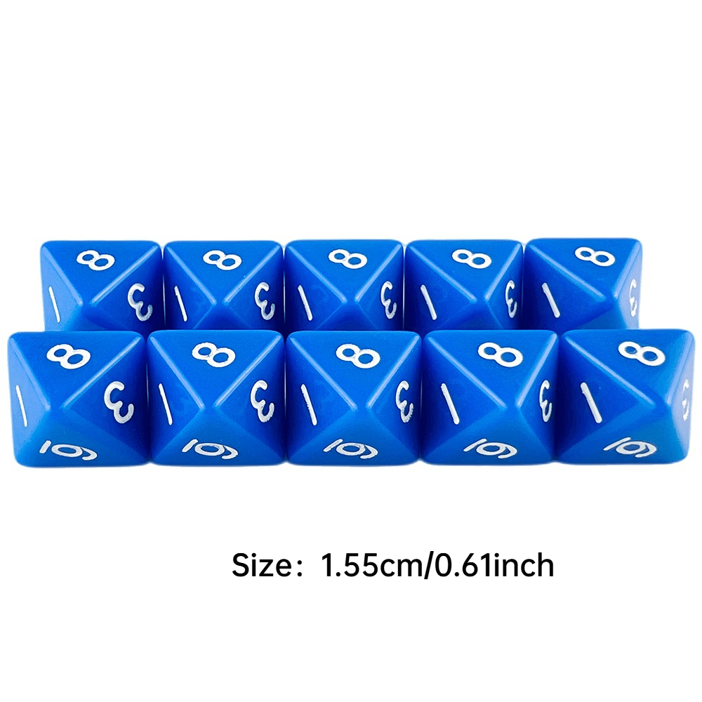 D8 Polyhedral Dice Set 10pcs O - đánh giá và giá Board Game Digital