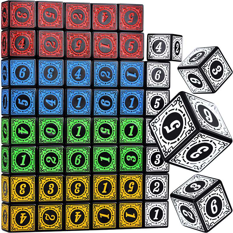 10PCS/Set Acrylic Dice Set D6  - đánh giá và giá Board Game Dungeons And Dragons
