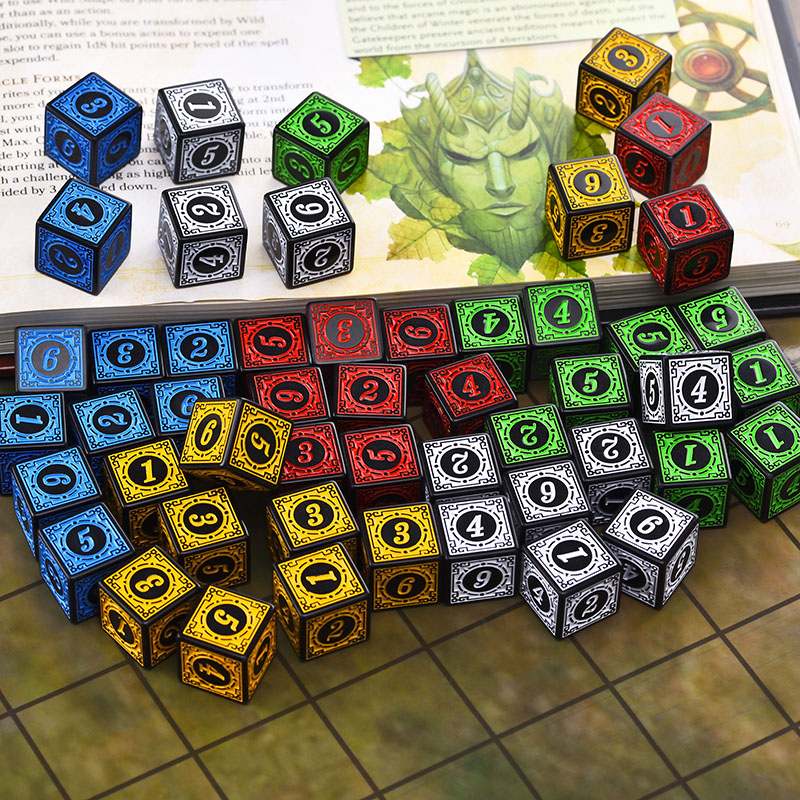 10PCS/Set Acrylic Dice Set D6  - đánh giá và giá Board Game Dungeons And Dragons