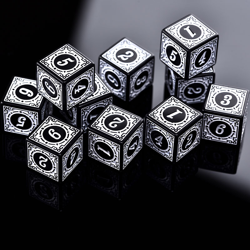 10PCS/Set Acrylic Dice Set D6  - đánh giá và giá Board Game Dungeons And Dragons