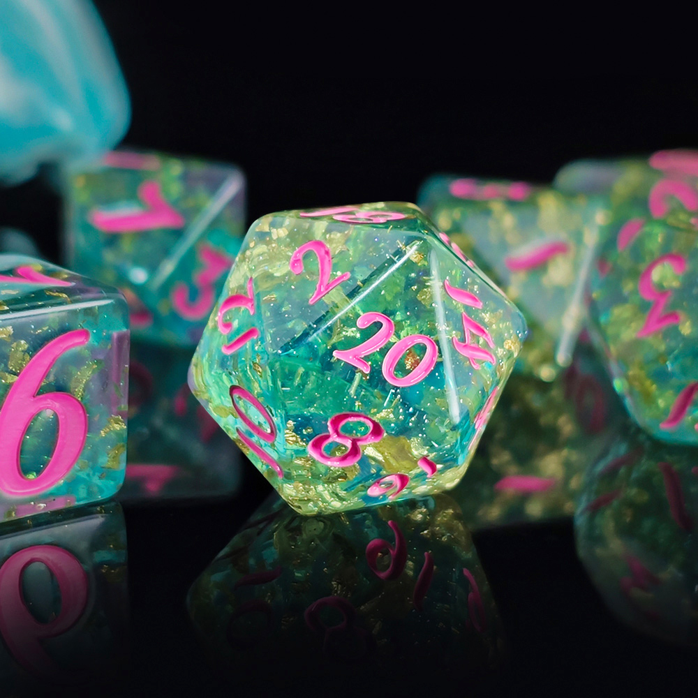 7Pcs/set Shining Foil Inside R - đánh giá và giá Board Game Dungeons And Dragons