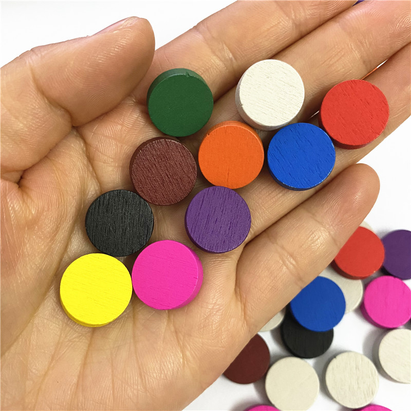 50pieces 15*5MM 11 Colors Wood - đánh giá và giá Board Game Economy