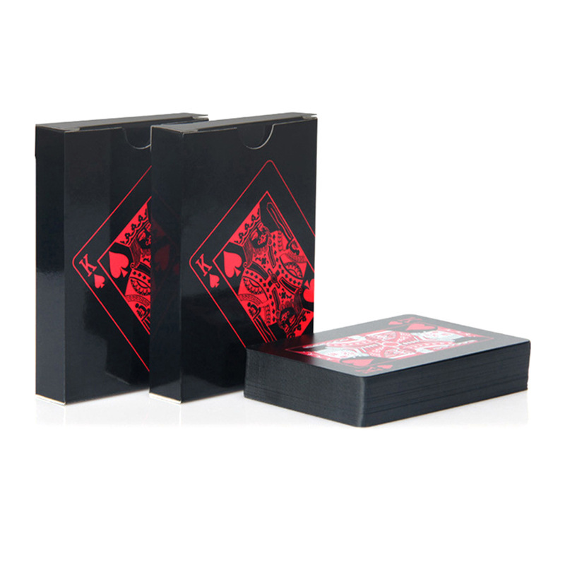 Black Plastic Playing Cards Bl - đánh giá và giá Board Game Viral