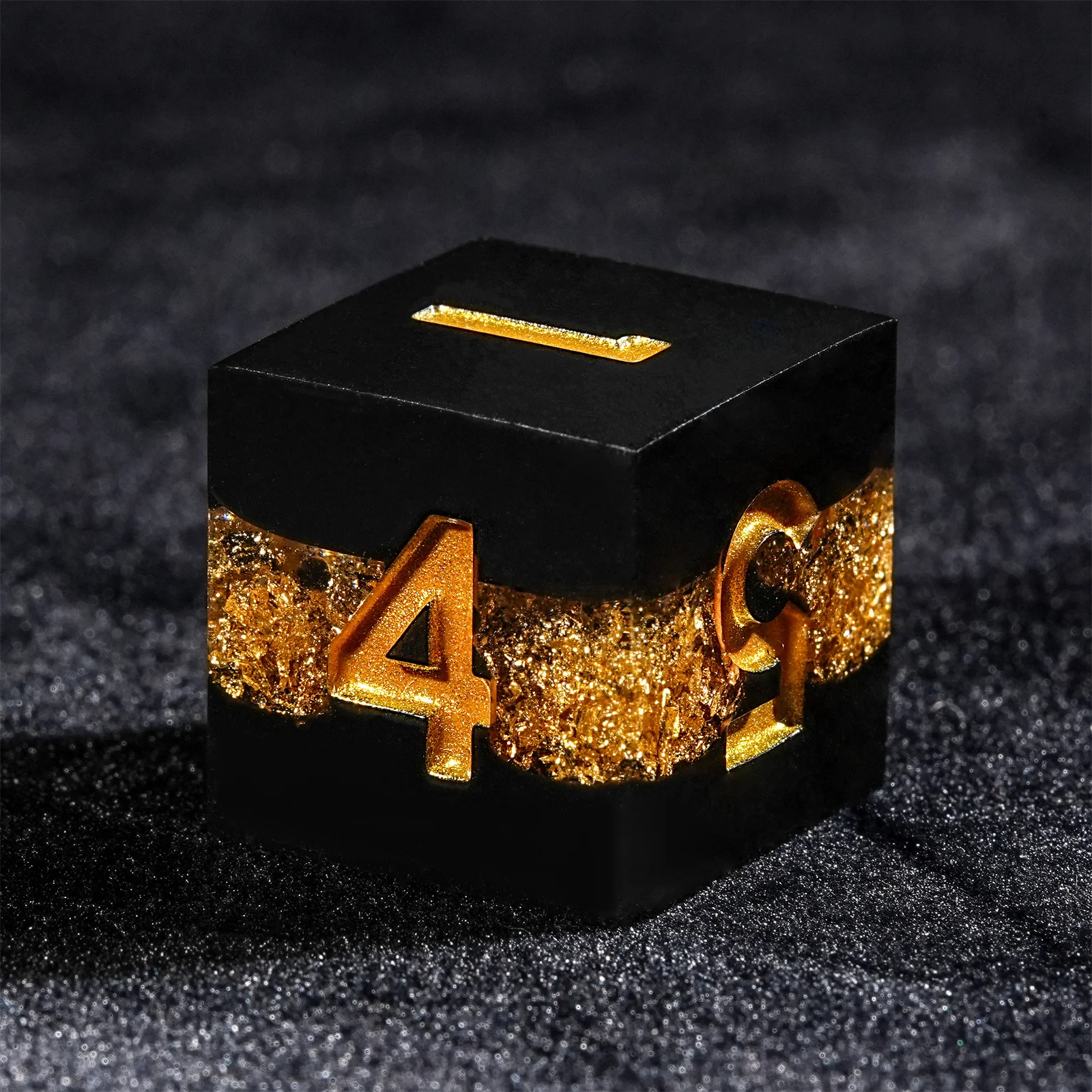 7pcs DND Dice Resin Black Gold - đánh giá và giá Board Game Dungeons And Dragons