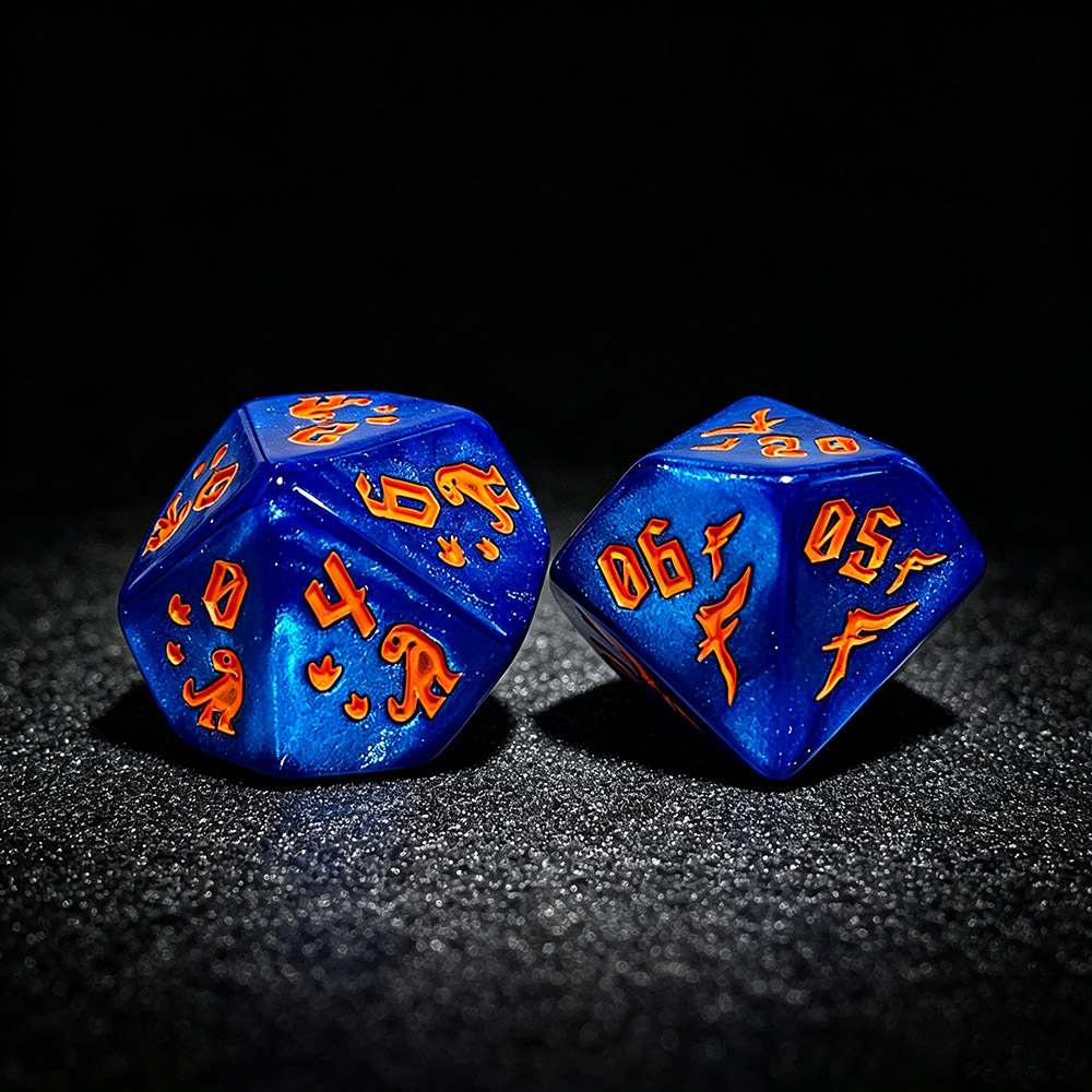 7Pcs Jurassic Ocean Blue Dinos - đánh giá và giá Dice Set Polyhedral