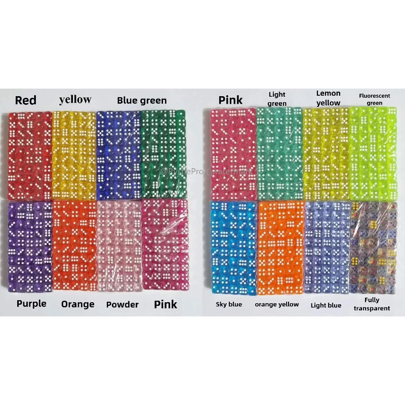 100 Pieces Colored 14mm Acryli - đánh giá và giá Board Game Digital