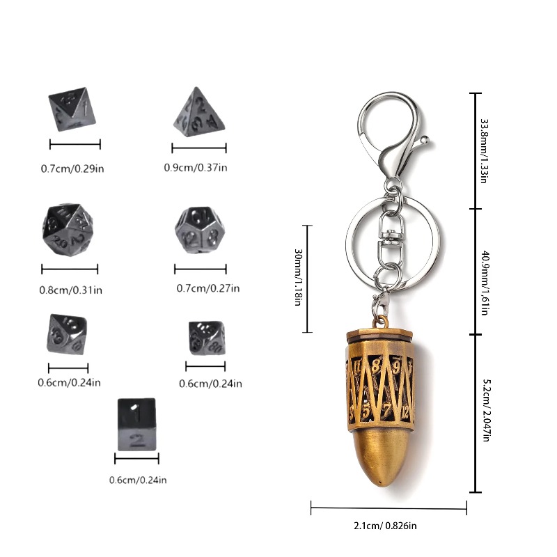 Portable Key Chain,Mini 6mm Me - đánh giá và giá Board Game Dungeons And Dragons
