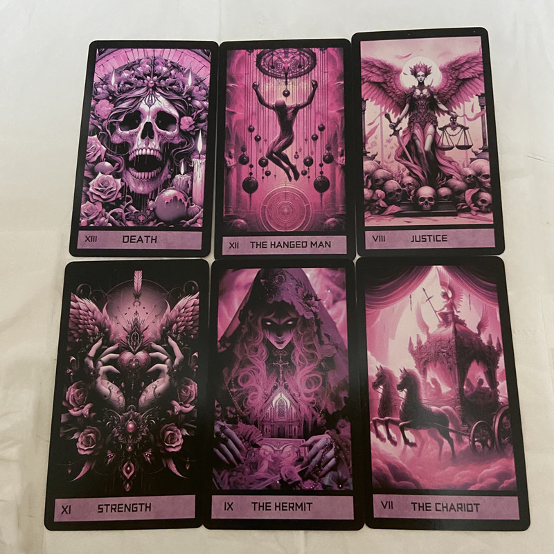 Pink Gothic Tarot Deck 78 Card - đánh giá và giá Board Game Of Life