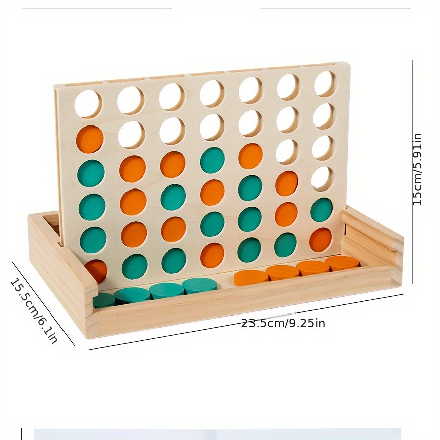 4 in a Row Wooden Board Game - - đánh giá và giá Board Game Viral