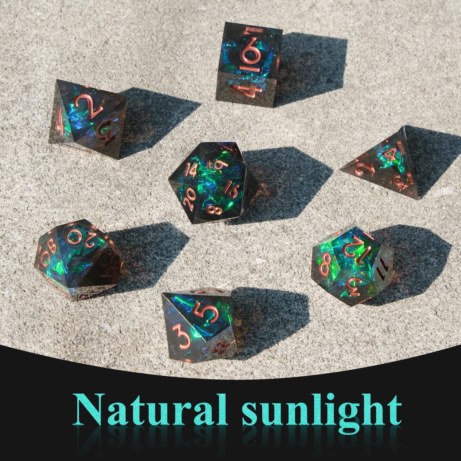 Resin Sharp Edge DND Dice Set  - đánh giá và giá Board Game Dungeons And Dragons