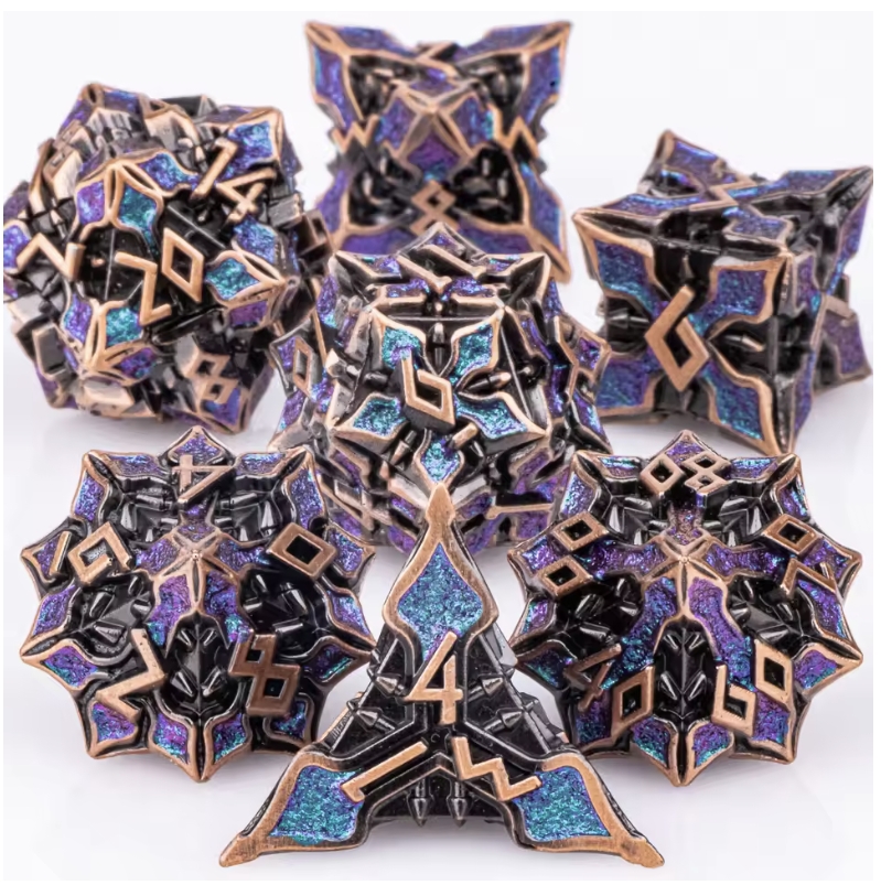7pcs DND Metal Dice Set MTR Po - đánh giá và giá Board Game Dungeons And Dragons