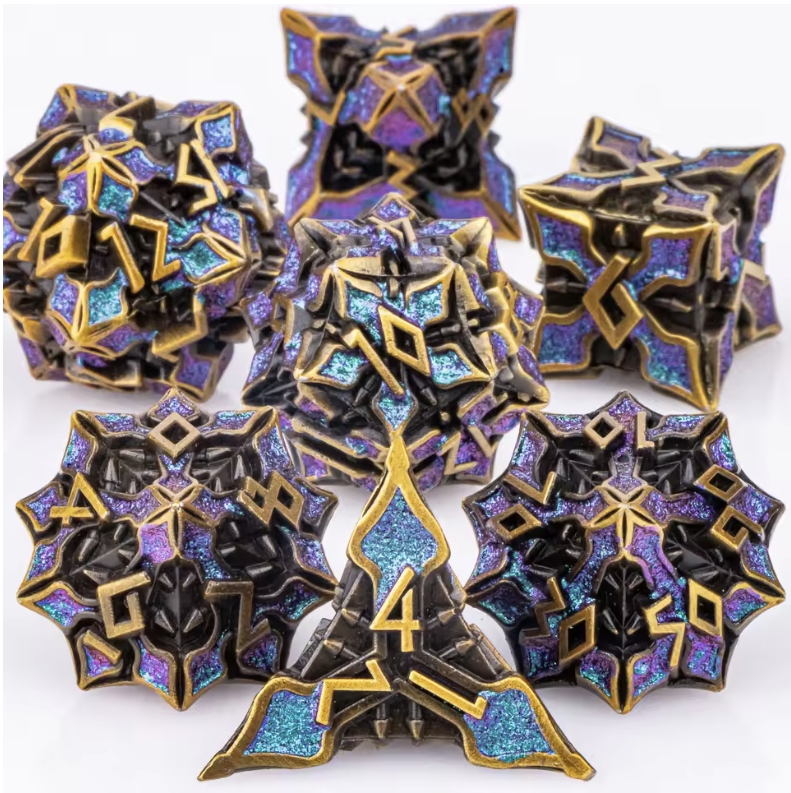 7pcs DND Metal Dice Set MTR Po - đánh giá và giá Board Game Dungeons And Dragons