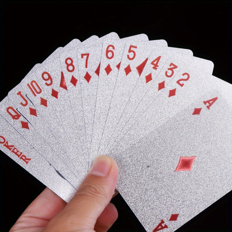 Silver Foil Playing Cards Poke - đánh giá và giá Board Game Viral