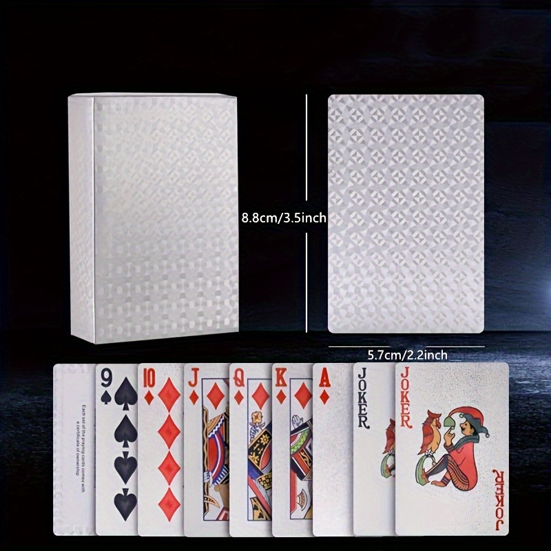 Silver Foil Playing Cards Poke - đánh giá và giá Board Game Viral