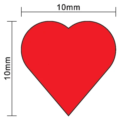 100Pcs 10mm*5mm Red Heart Shap - đánh giá và giá Board Game Economy